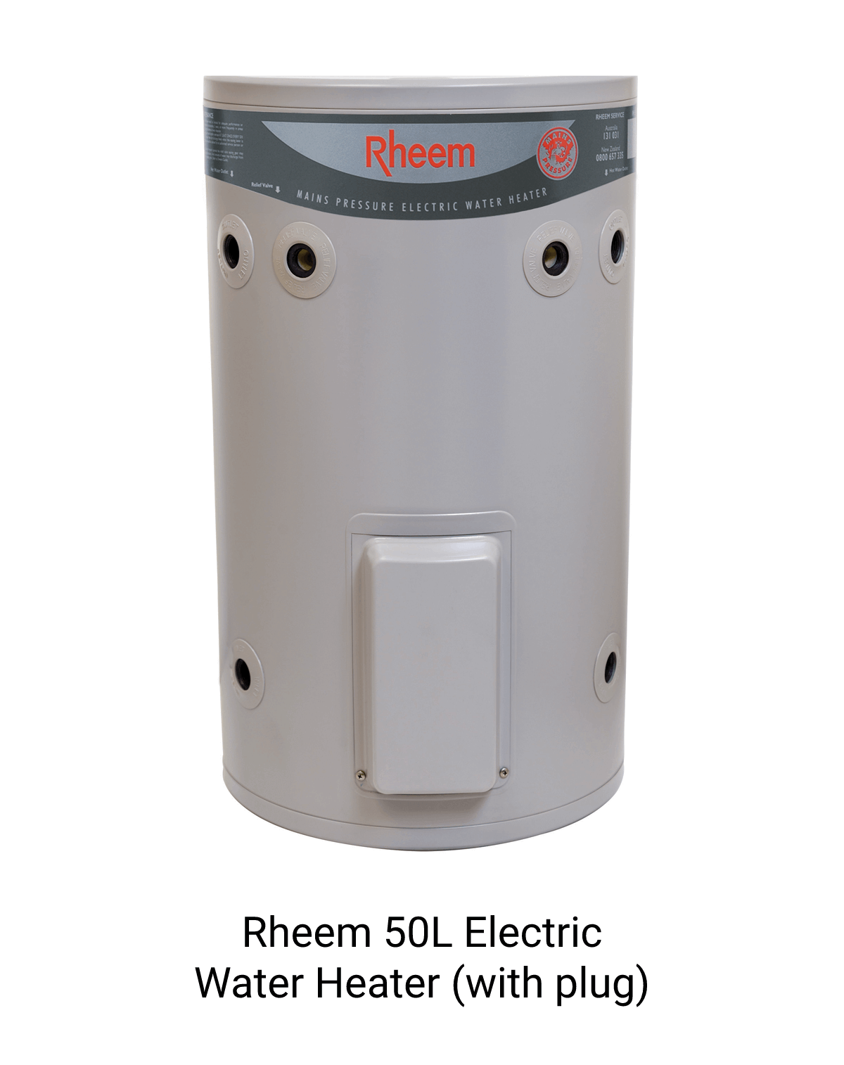 Rheem 50L Electric Water Heater (with plug)