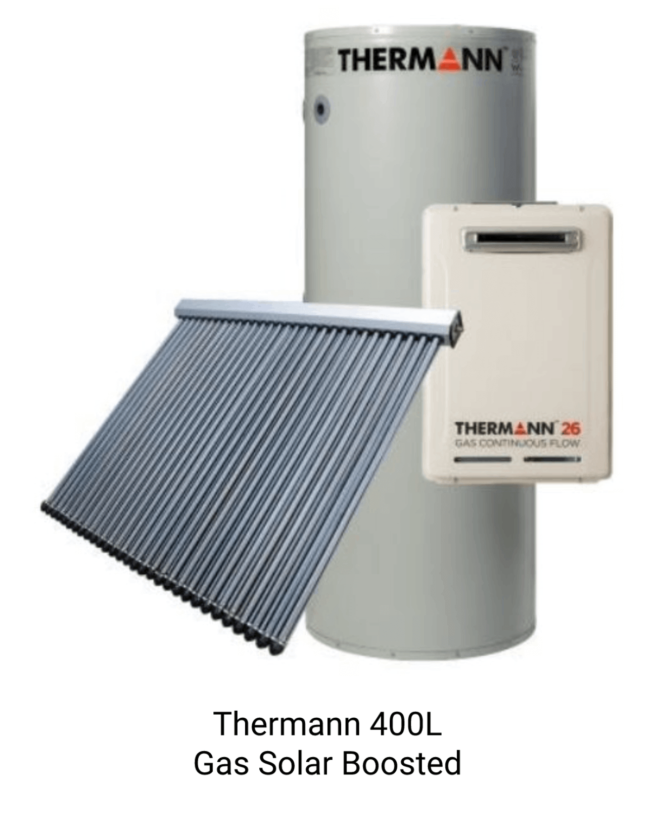 Thermann 400L Gas Solar Boosted